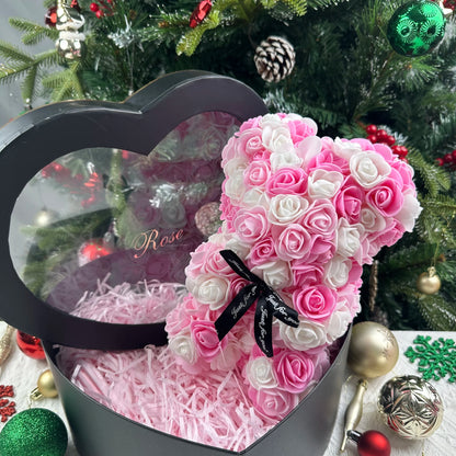 Bouquet Bear  (bouquet of life like roses arranged in a bear shape)
