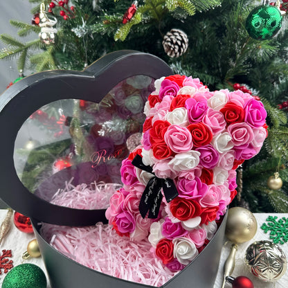 Bouquet Bear  (bouquet of life like roses arranged in a bear shape)