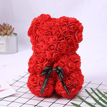 Bouquet Bear  (bouquet of life like roses arranged in a bear shape)
