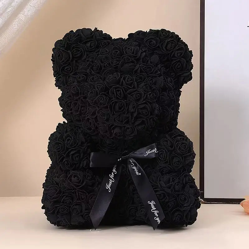 Bouquet Bear  (bouquet of life like roses arranged in a bear shape)