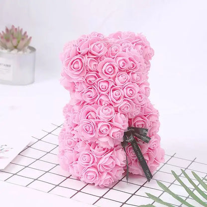 Bouquet Bear  (bouquet of life like roses arranged in a bear shape)
