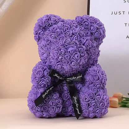 Bouquet Bear  (bouquet of life like roses arranged in a bear shape)