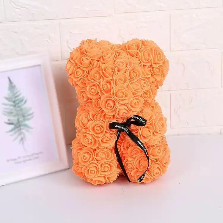 Bouquet Bear  (bouquet of life like roses arranged in a bear shape)