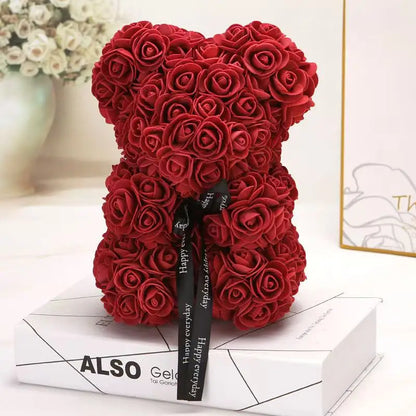 Bouquet Bear  (bouquet of life like roses arranged in a bear shape)
