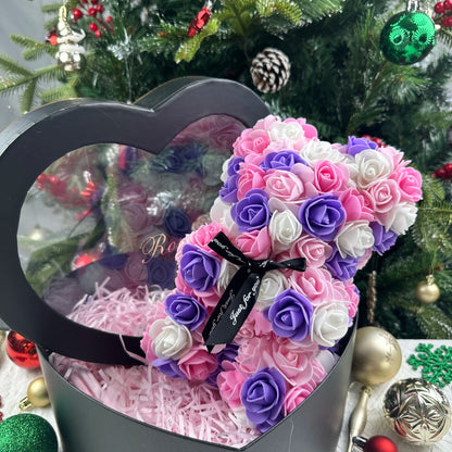 Bouquet Bear  (bouquet of life like roses arranged in a bear shape)