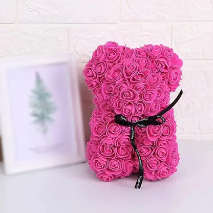 Bouquet Bear  (bouquet of life like roses arranged in a bear shape)